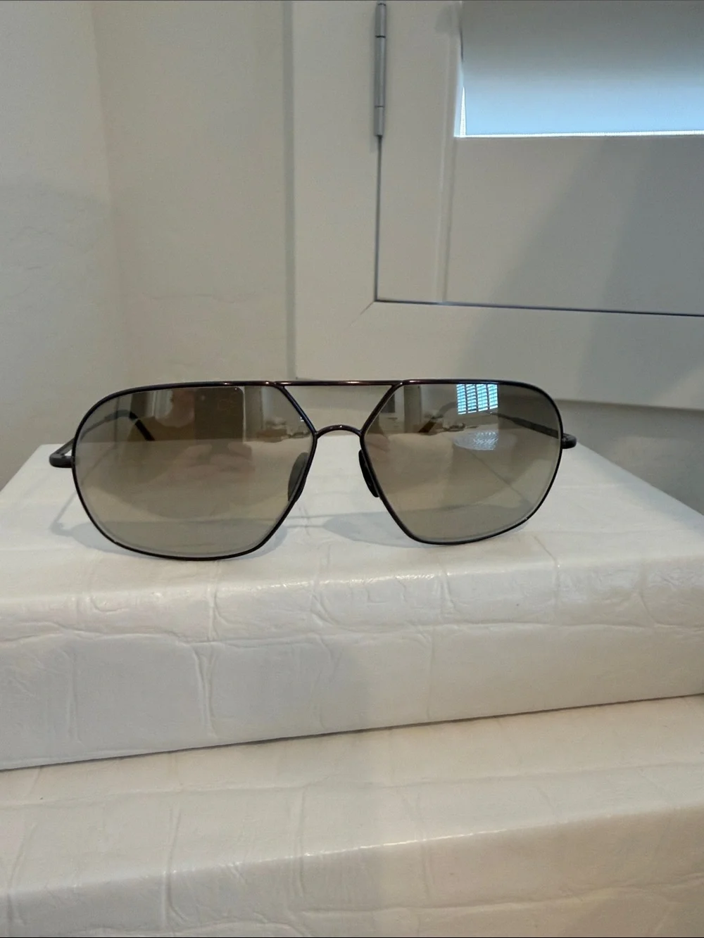 Porsche Design P8511 Aviator Sunglasses Sepia Brown w/Brown Gradient  Mirror